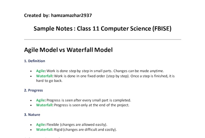 create simplified computer science lesson plans and notes